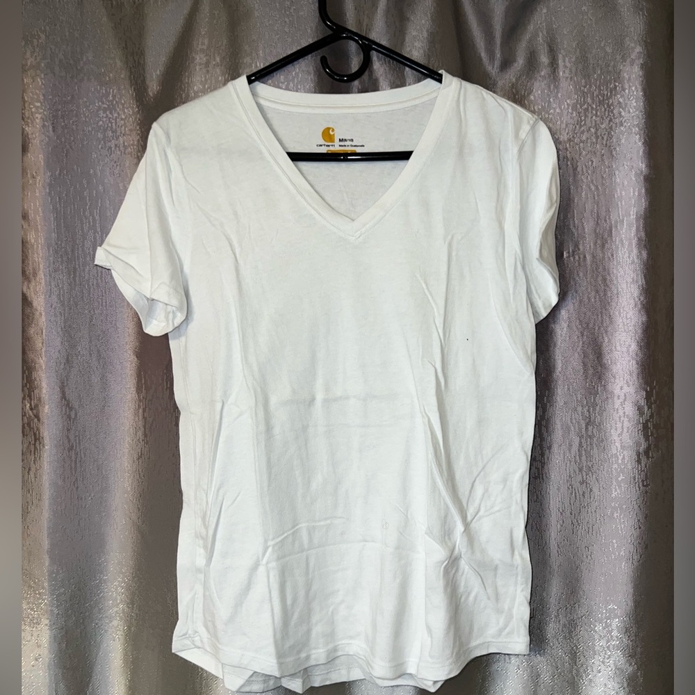 Carhartt Woman’s Relaxed Fit shirt, color White, size Medium